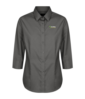 Picture of Ladies Nicholson Premium Poplin 3/4 Sleeve Shirt