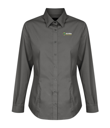 Picture of Ladies Nicholson Premium Poplin Long Sleeve Shirt