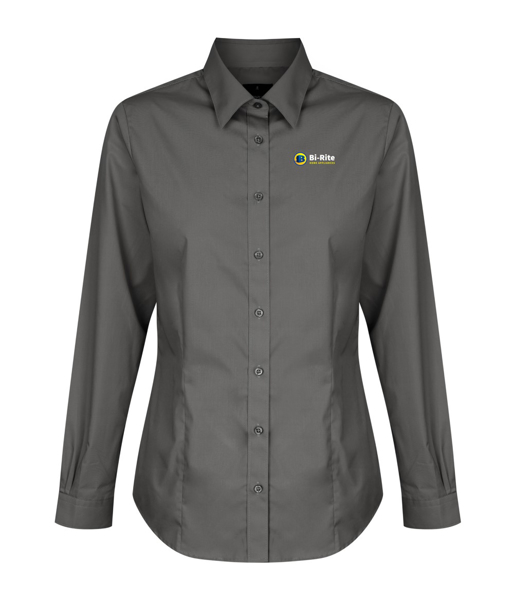 Picture of Ladies Nicholson Premium Poplin Long Sleeve Shirt