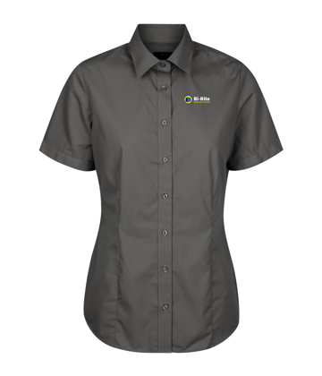 Picture of Ladies Nicholson Premium Poplin Short Sleeve Shirt