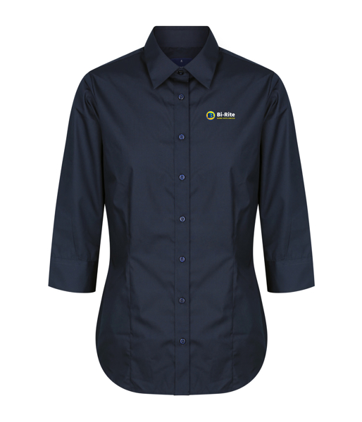 Picture of Ladies Nicholson Premium Poplin 3/4 Sleeve Shirt