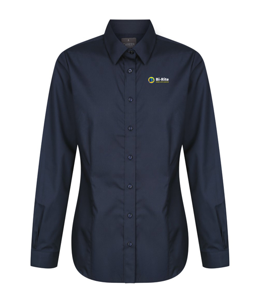 Picture of Ladies Nicholson Premium Poplin Long Sleeve Shirt