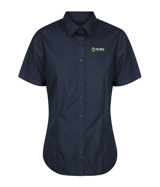Picture of Ladies Nicholson Premium Poplin Short Sleeve Shirt