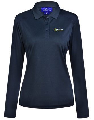 Picture of Ladies Lucky Bamboo Long Sleeve Polo