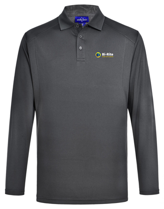 Picture of Mens Lucky Bamboo Long Sleeve Polo