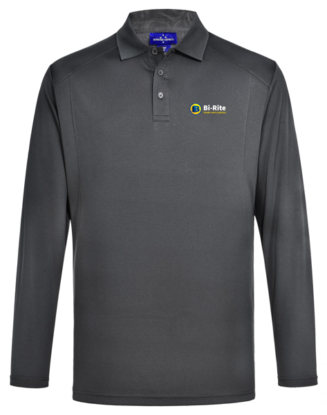Picture of Mens Lucky Bamboo Long Sleeve Polo