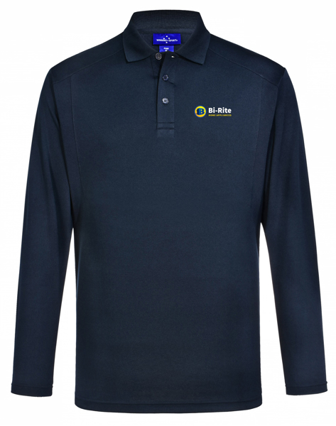 Picture of Mens Lucky Bamboo Long Sleeve Polo