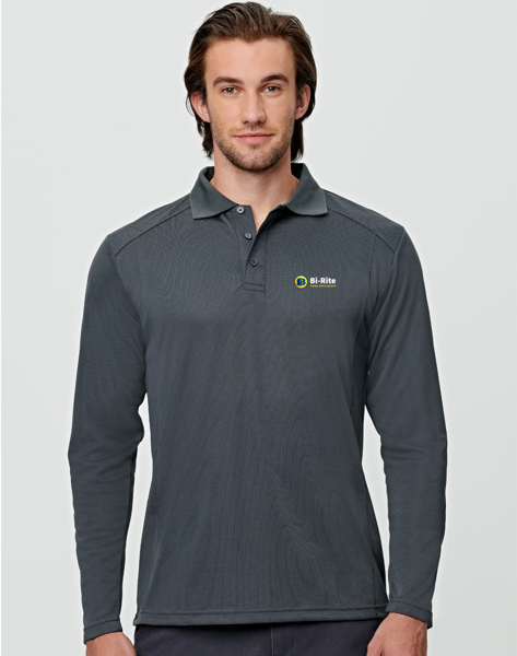 Picture of Mens Lucky Bamboo Long Sleeve Polo